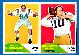 1960 Fleer Football - # 50/ 74 2-Card PANEL - Billy Shoemake/Kenneth Ford