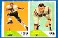 1960 Fleer Football - # 52/ 76 2-Card PANEL - Paul Lowe RC/Buddy Mayfield
