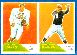 1960 Fleer Football - # 58/ 82 2-Card PANEL - GEORGE BLANDA/Don Allen