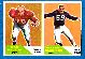 1960 Fleer Football - # 59/ 83 2-Card PANEL - Sherrill Headrick/Bob Nelson