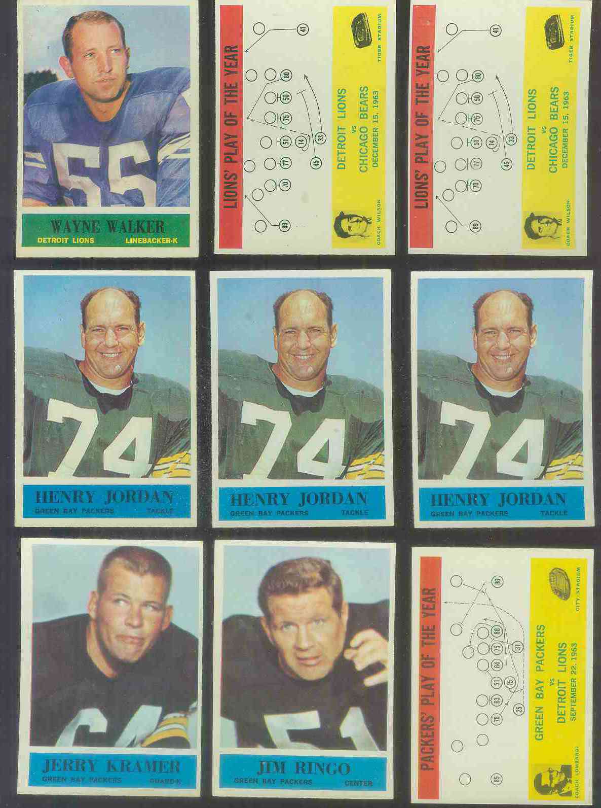 1964 Philadelphia FB # 75 Hank Jordan (Packers,HOF) Football cards value