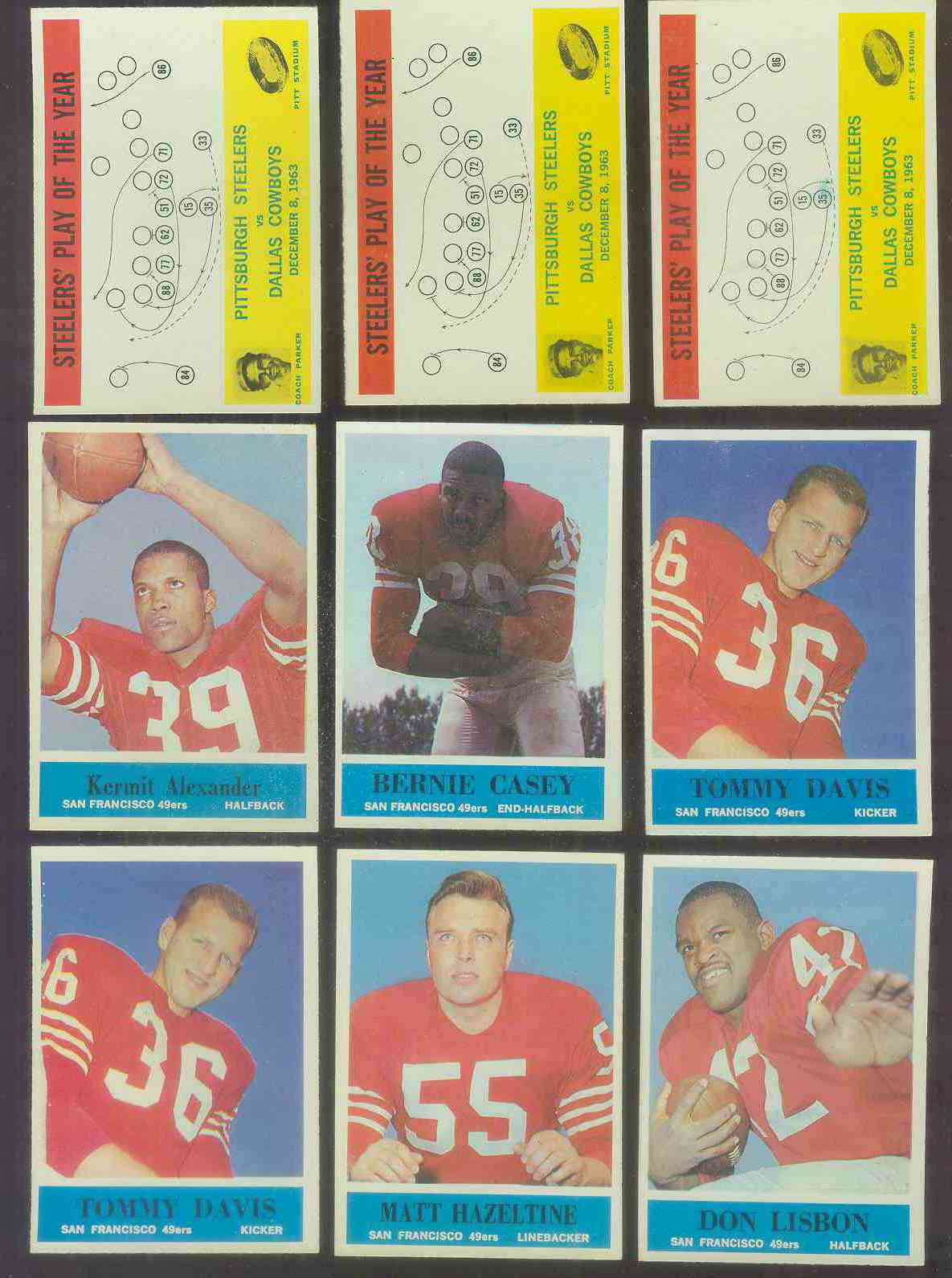 1964 Philadelphia FB #156 Bernie Casey (49ers) Football cards value