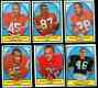 1967 Topps FB  - DENVER BRONCOS Starter Team Set/Lot (9/14) cards