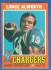 1971 Topps FB # 10 Lance Alworth (Chargers)