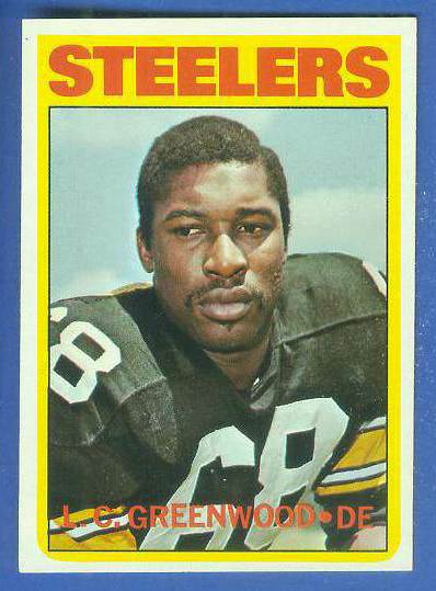 1972 Topps FB #101 L.C. Greenwood ROOKIE [#] (Steelers) Football cards value