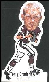 Terry Bradshaw - 1972 NFLPA Vinyl Sticker FB Football cards value