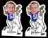 Dick Butkus - 1972 NFLPA Vinyl Sticker [VAR:left eye closed more]