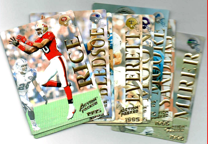 1995 Action Packed FOOTBALL - COMPLETE SET (126 cards)  cards value