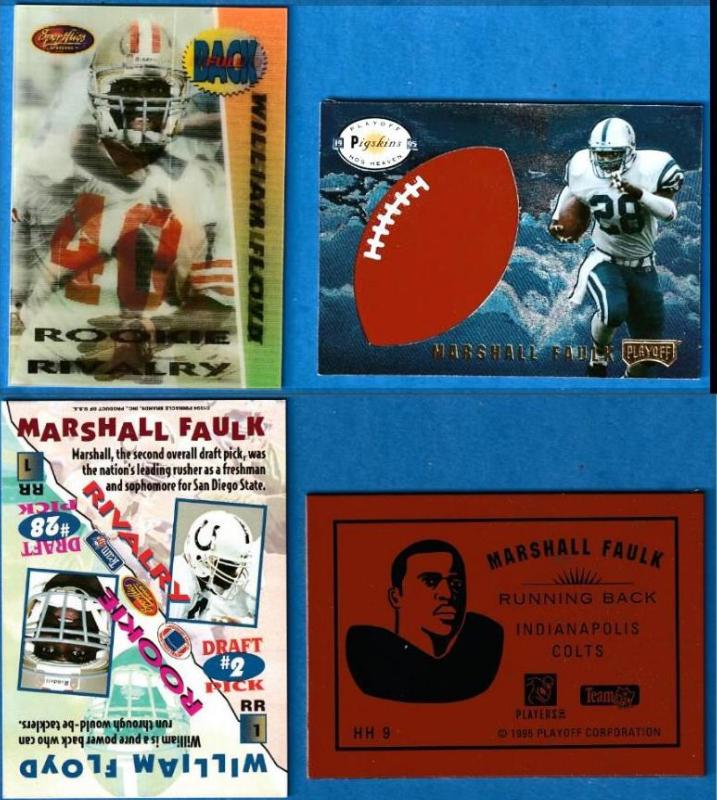 Marshall Faulk - 1995 Playoff Pigskins 'Hog Heaven' #HH9 Football cards value