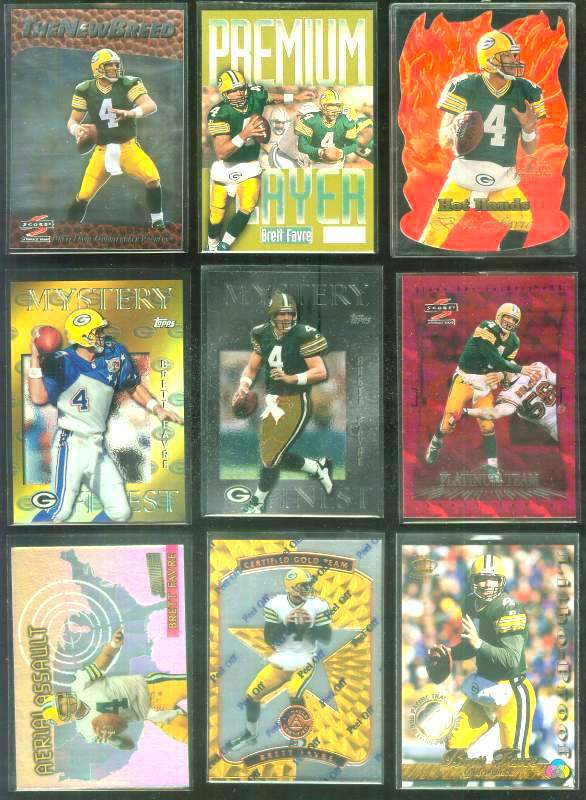 Brett Favre - 1997 Topps Mystery Finest #M20 SILVER Football cards value