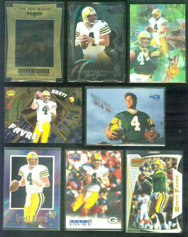 Brett Favre - 1996 Stadium Club 'Photo Gallery' #PG15 Football cards value