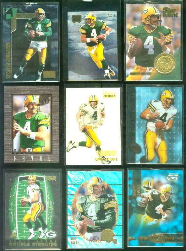 Brett Favre - 1996 Summit #63 GROUND ZERO parallel + regular issue Football cards value