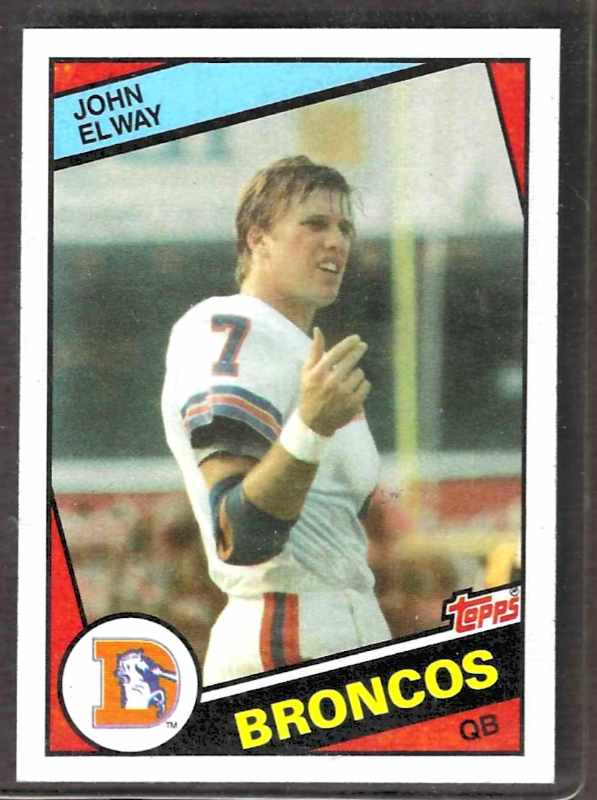 1984 Topps FB # 63 John Elway ROOKIE [#] (Broncos) Football cards value