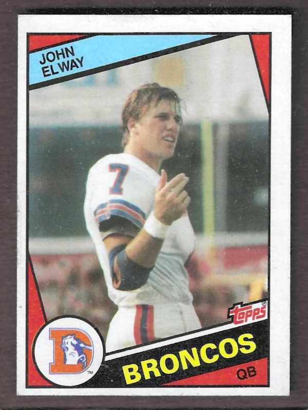1984 Topps FB # 63 John Elway ROOKIE [#] (Broncos) Football cards value
