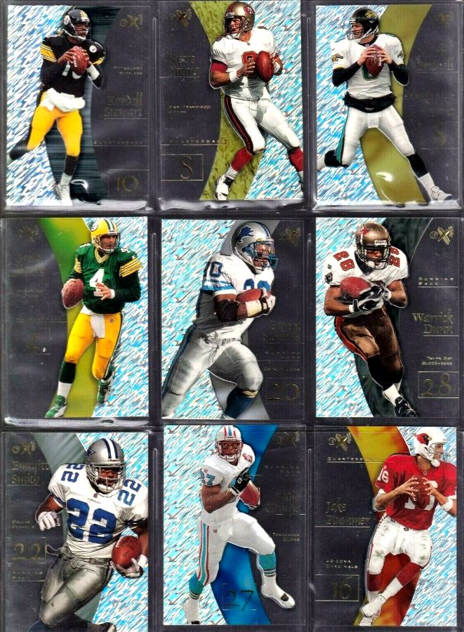1998 E-X2001 FOOTBALL - Near Complete Set/Lot of (58/60)  cards value
