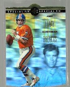 John Elway - 1996 SP Special F/X Holoview #7 DIE-CUT Football cards value