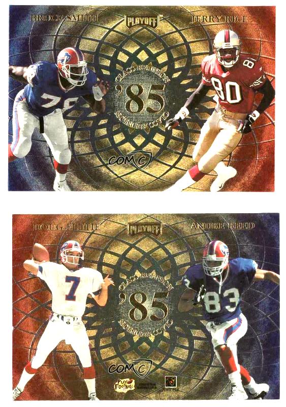Jerry Rice - 1998 Playoff Momentum Class Reunion Quad JUMBO Football cards value
