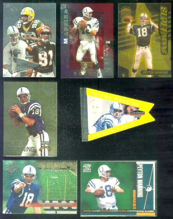 Peyton Manning - 1998 Playoff Prestige 'Alma Mater' #11 ROOKIE Football cards value
