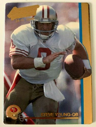Steve Young - 1992 Action Packed #38G 24Kt GOLD (49ers) [c] Football cards value