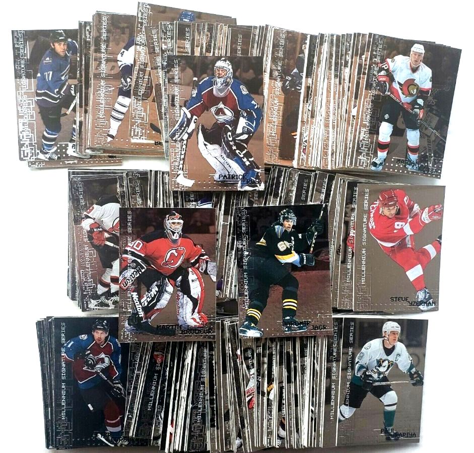 1999-00 BAP Millenium Signature Series - Starter Set/Lot (63) + (2) Insert Hockey cards value