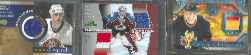 HOCKEY - GAME-USED Jersey & Puck memorabilia cards - Lot of (8)