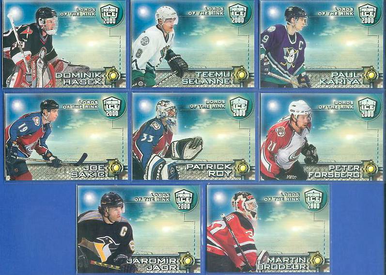 1999-00 Pacific Dynagon 'Lords of the Rink' # 5 Patrick Roy Hockey cards value