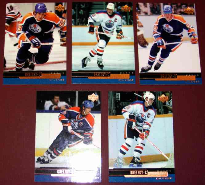 Wayne Gretzky - 1999-00 Upper Deck - Complete Gretzky 10-card subset #1-#10 Hockey cards value