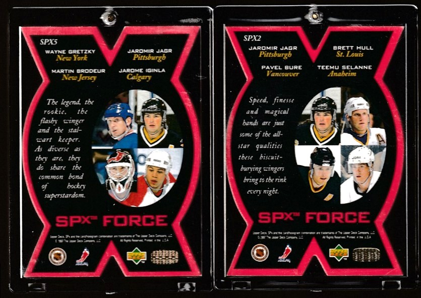 Wayne Gretzky - 1996-97 SP SPx FORCE #SPX5 *** Beautiful & RARE *** Hockey cards value