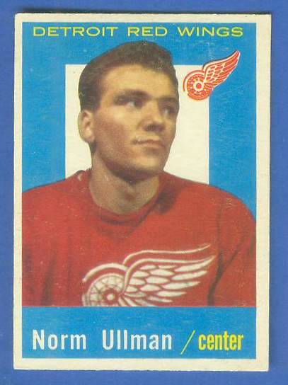 1959-60 Topps Hockey #45 Norm Ullman (Red Wings) Hockey cards value