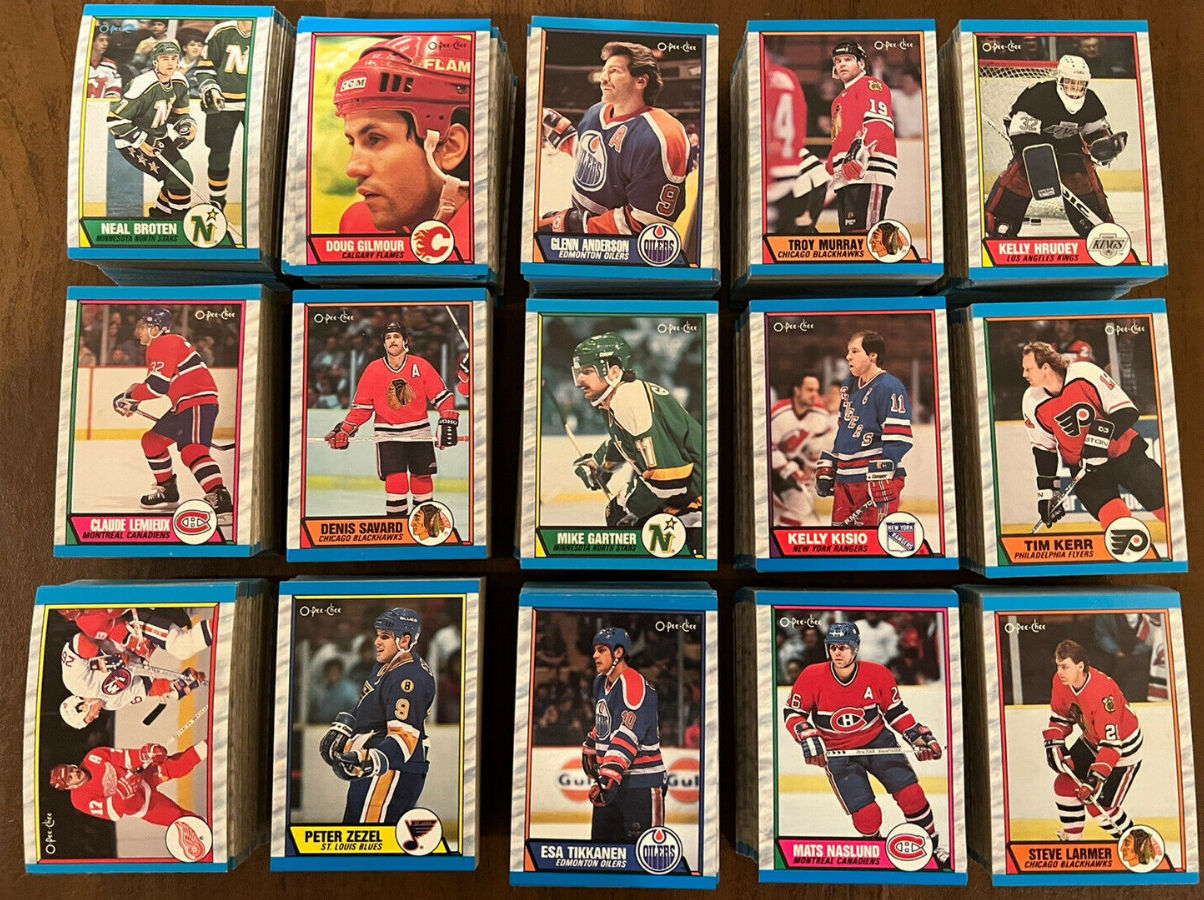 1989-90 OPC/O-Pee-Chee HOCKEY - Lot of (700) assorted Hockey cards value