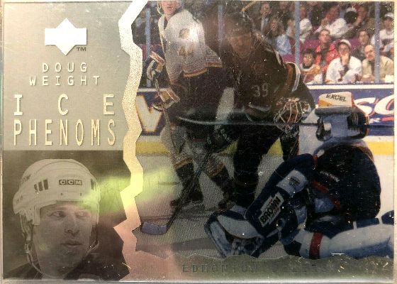 Doug Weight - 1996-97 Upper Deck Ice 87 ICE PHENOMS Parallel issue Hockey cards value