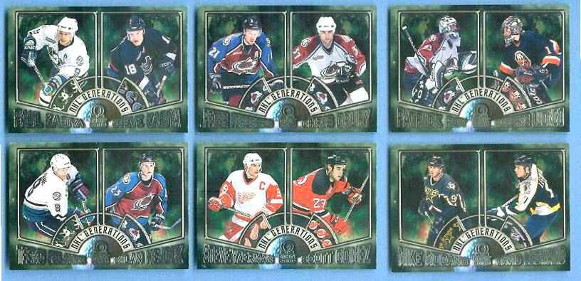 1999-00 Pacific Omega NHL GENERATIONS # 2 Teemu Selanne/Milan Hejduk Hockey cards value
