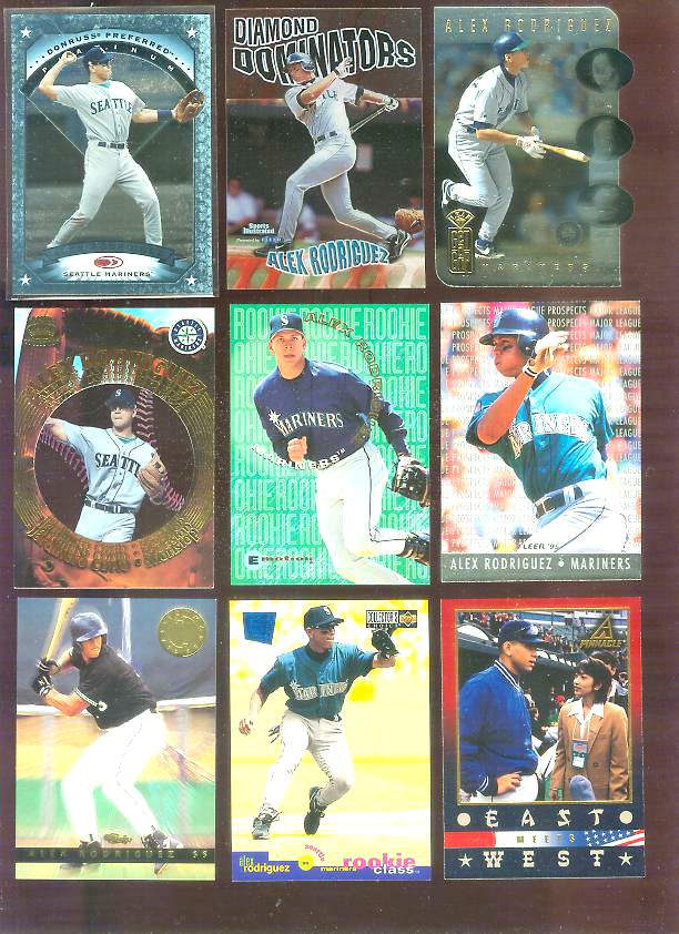 Alex Rodriguez - 1997 Leaf 'Get-A-Grip' #5  cards value