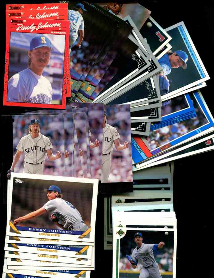Randy Johnson *** COLLECTION *** - Lot of (225) assorted (1990-1999)  cards value