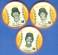 1982 Roy Rogers YANKEES MSA Discs - Lot of (3) different WITH RIMS