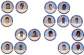 1988 King-B disc - Near Set of (16/24) Discs - FIRST YEAR ISSUE