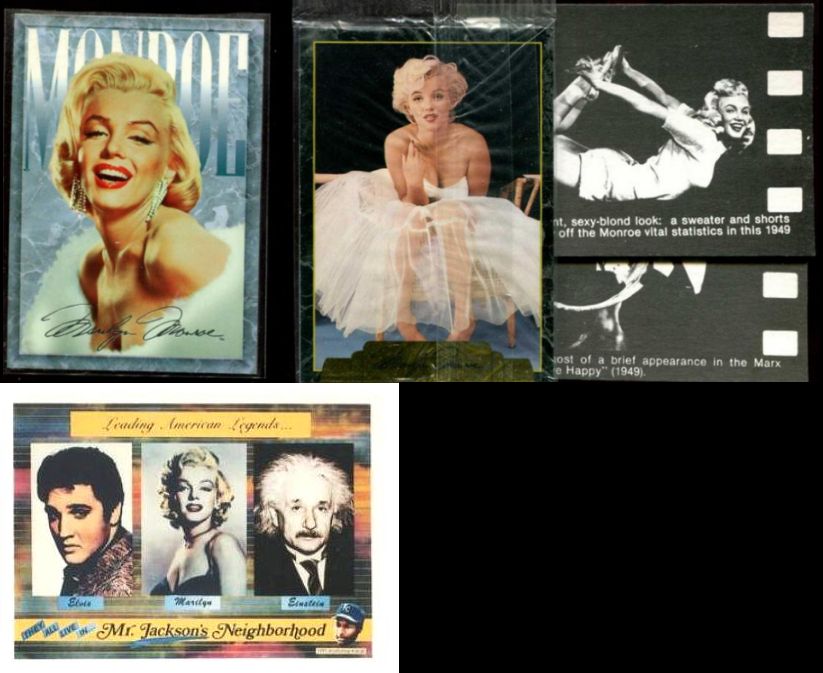 Marilyn Monroe - Lot of (10) diff. vintage cards+  2-card Sealed Promo Pac Non-Sport cards value