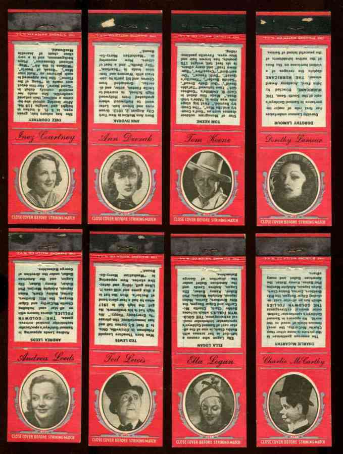 1935 Diamond Matchbook Movie Stars RED - Tom Keene Non-Sport cards value