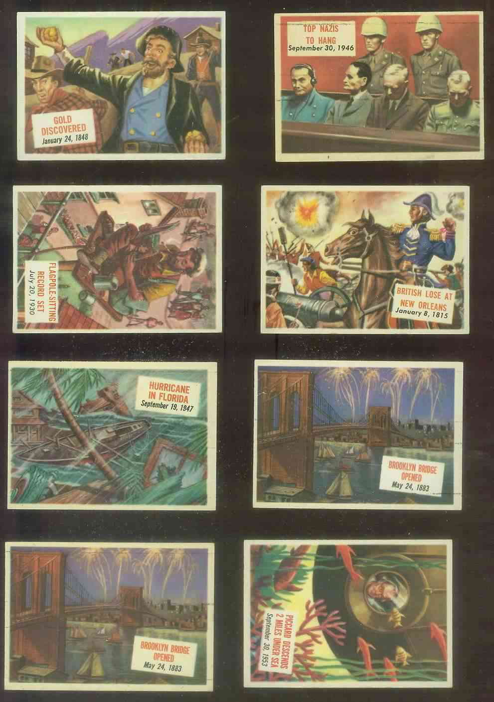 1954 Topps SCOOPS # 77 Hurricane in Florida (Sept 19, 1947) Non-Sport cards value