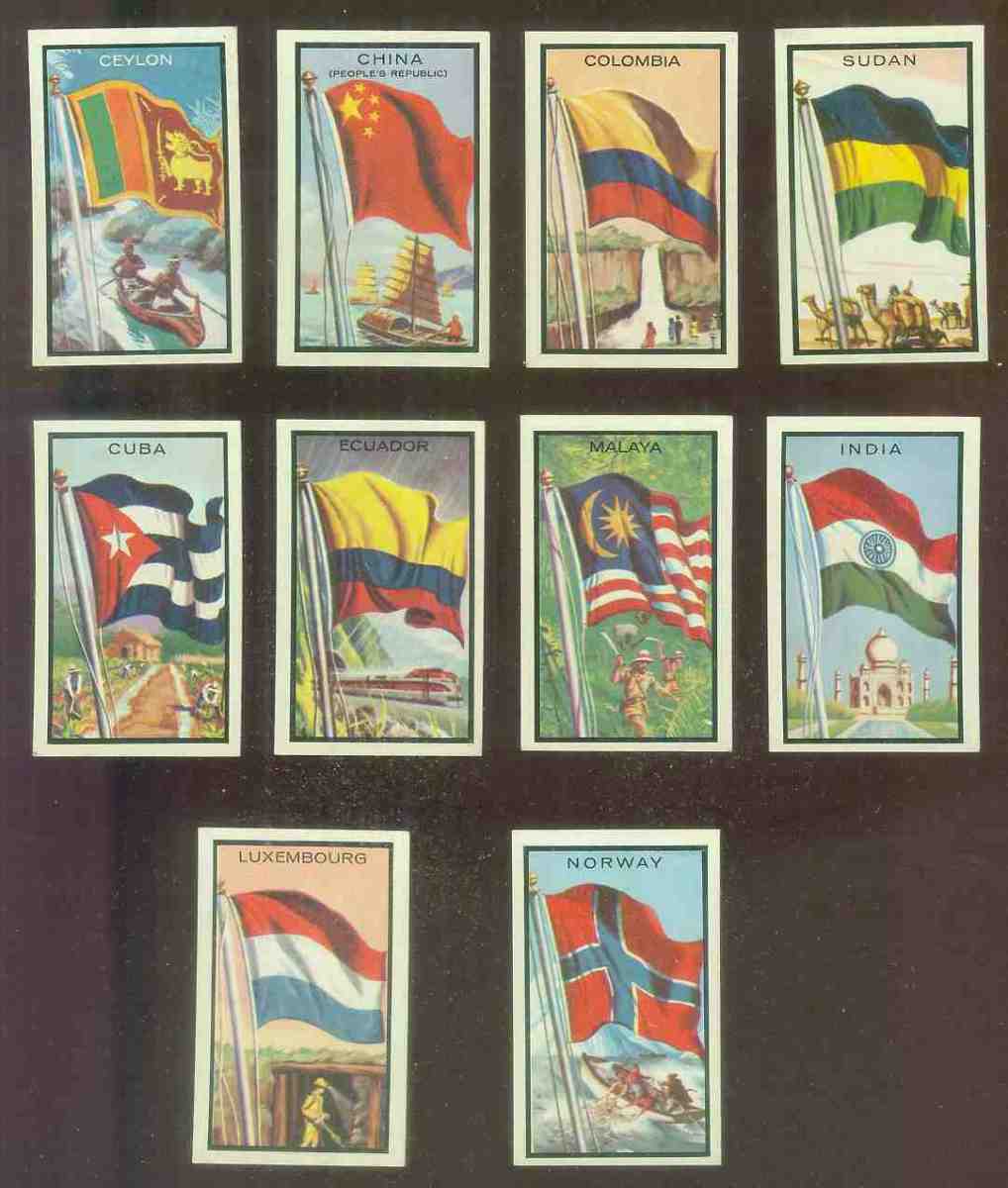 1963 Topps Flags Midgee #15 China (People's Republic) Non-Sport cards value