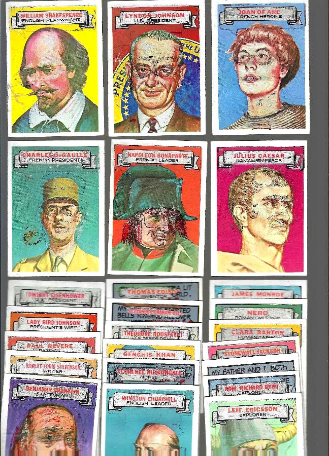 1967 Topps WHO AM I?  - Lot of (24) Non-Sport cards value