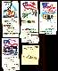1975/1976 Fleer National Flag Foundation STICKERS - Lot of (250) assorted