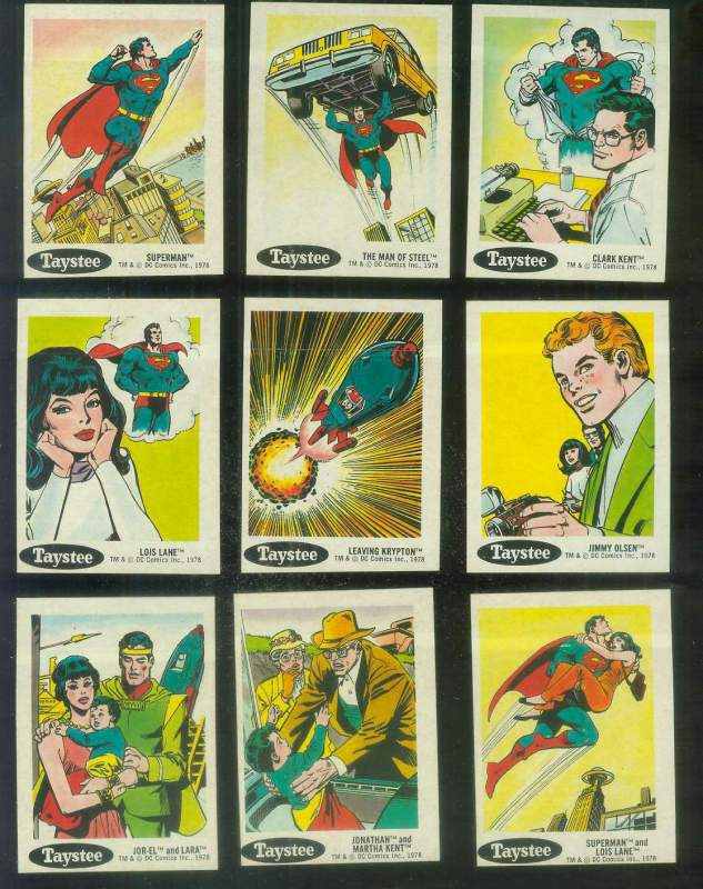 1978 Taystee Super Heroes # 2 The Man of Steel (Superman) [#l] Non-Sport cards value