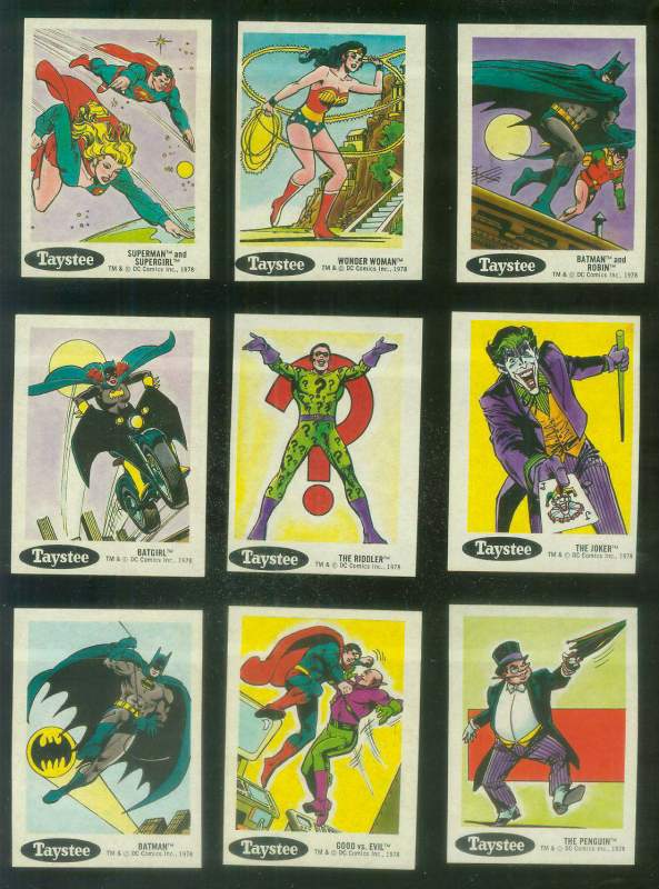 1978 Taystee Super Heroes #16 Batman [#l] Non-Sport cards value