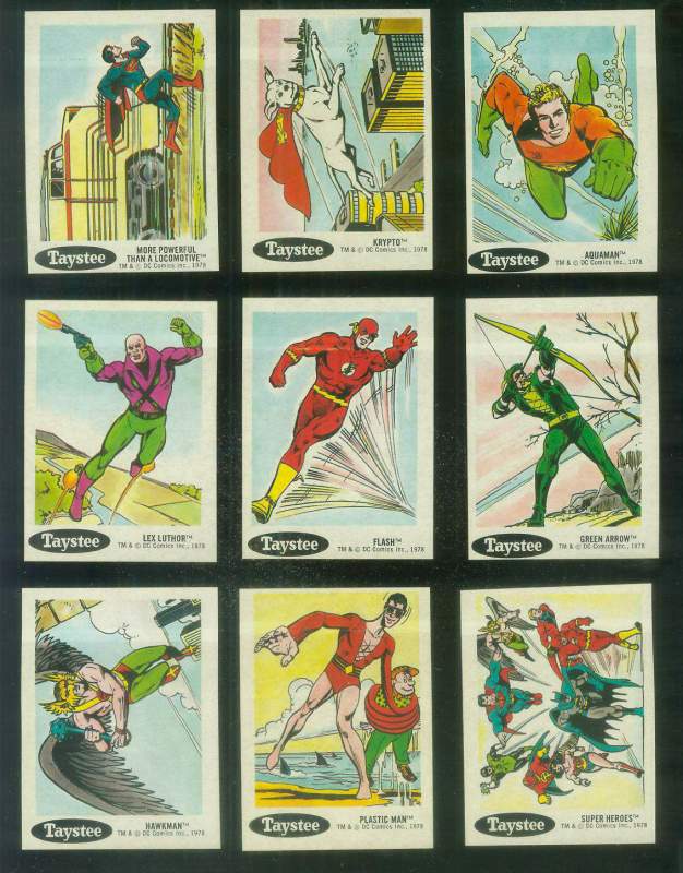 1978 Taystee Super Heroes #28 Super Heroes (w/Superman,Batman...) [#l] Non-Sport cards value