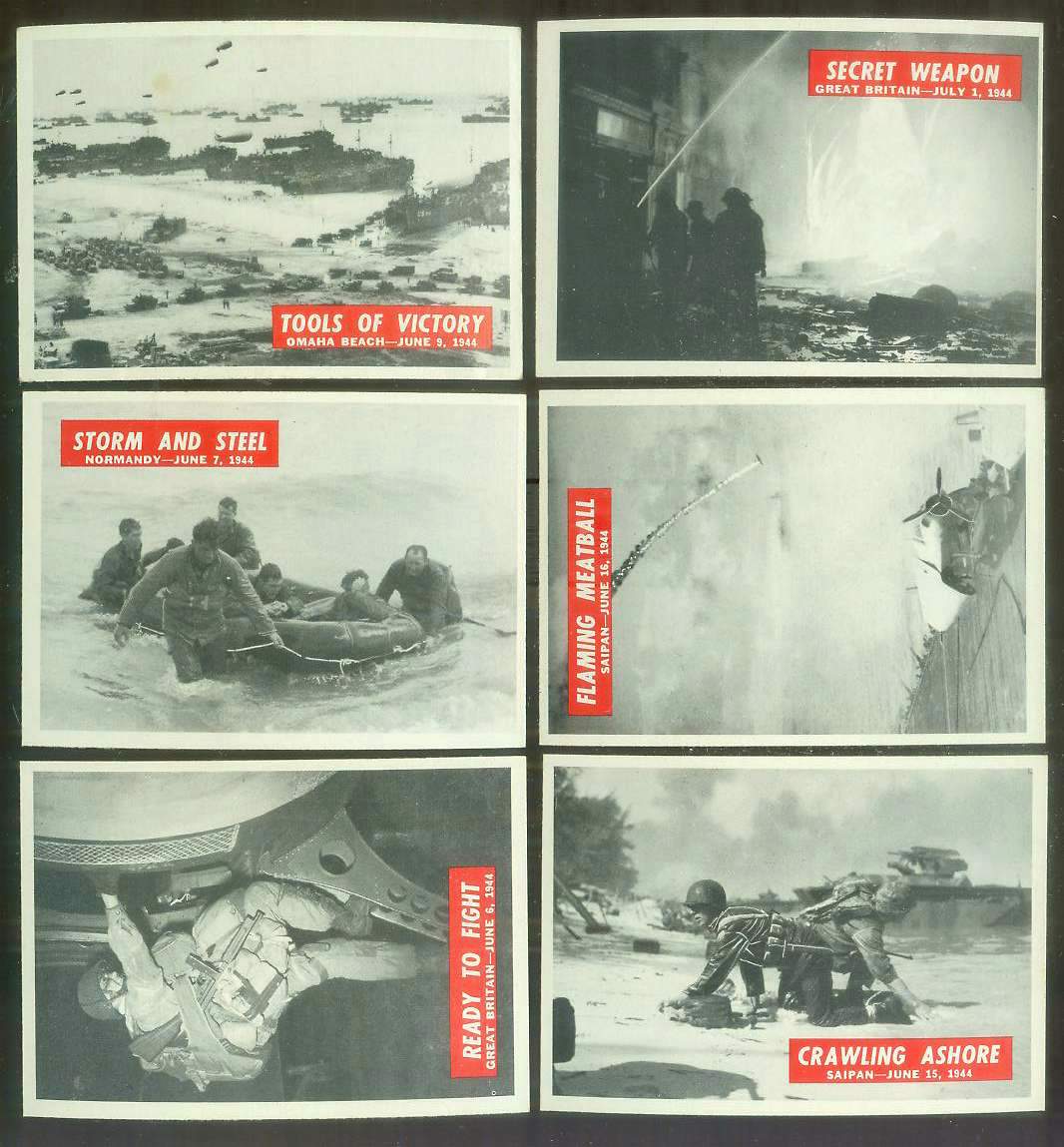 1965 Philadelphia WAR BULLETIN #46 'Crawling Ashore' Non-Sport cards value