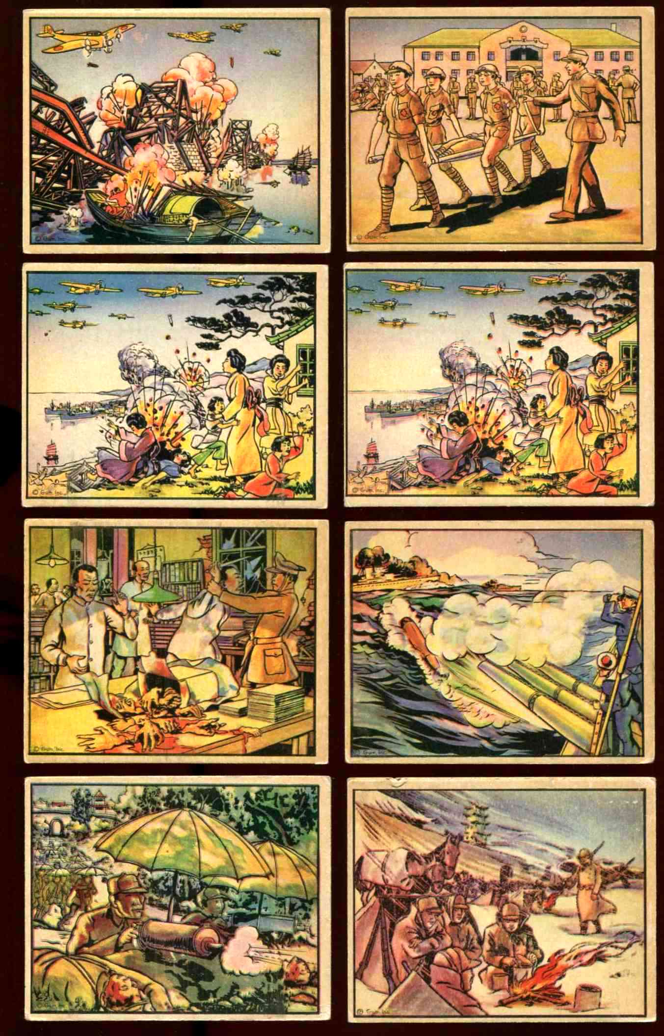 1938 Horrors of War # 85 Jap Planes Bomb Yellow River Bridge [#l] Non-Sport cards value