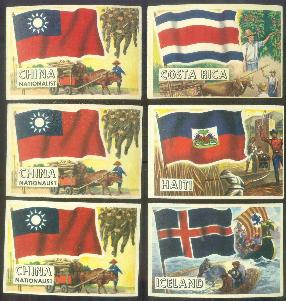 1956 Topps FLAGS of the World #17 Iceland Non-Sport cards value