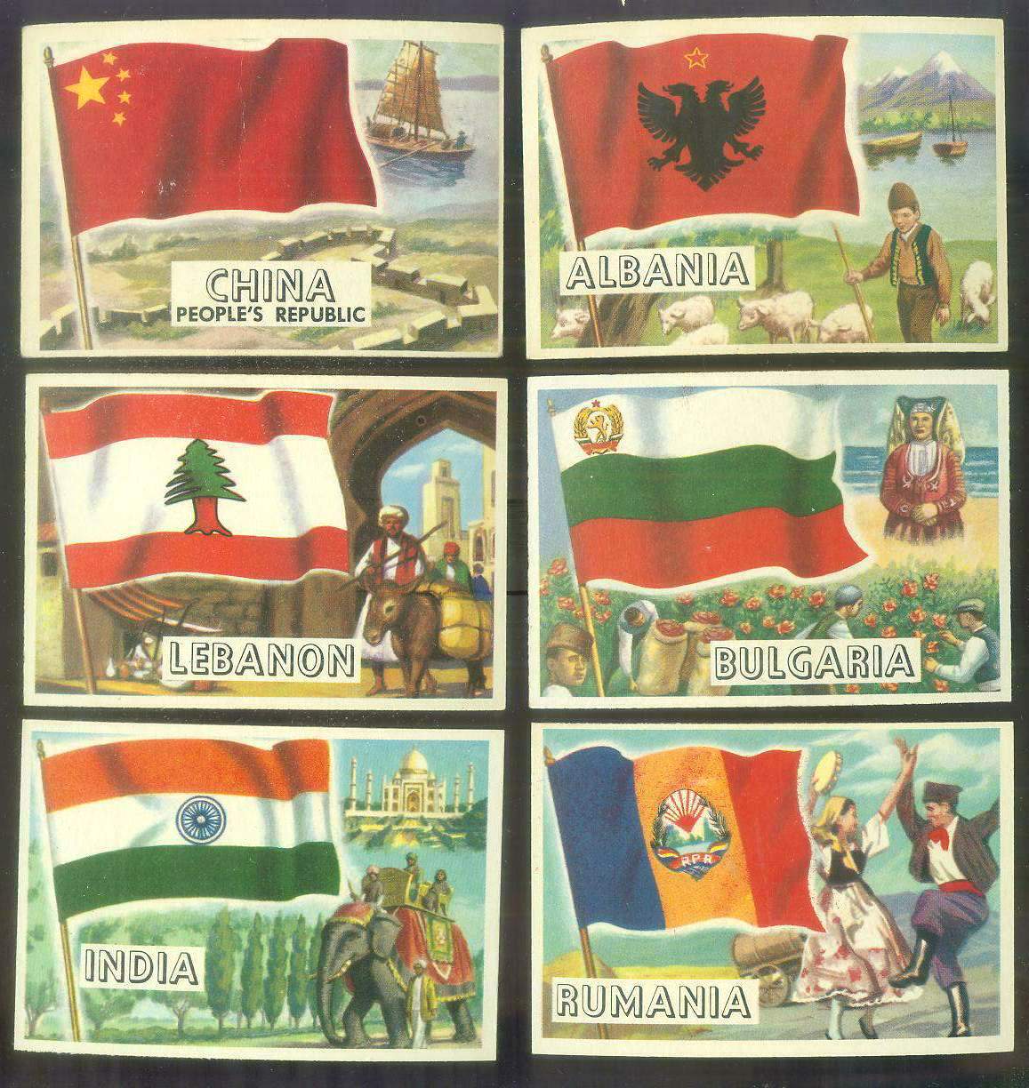 1956 Topps FLAGS of the World #28 Bulgaria Non-Sport cards value