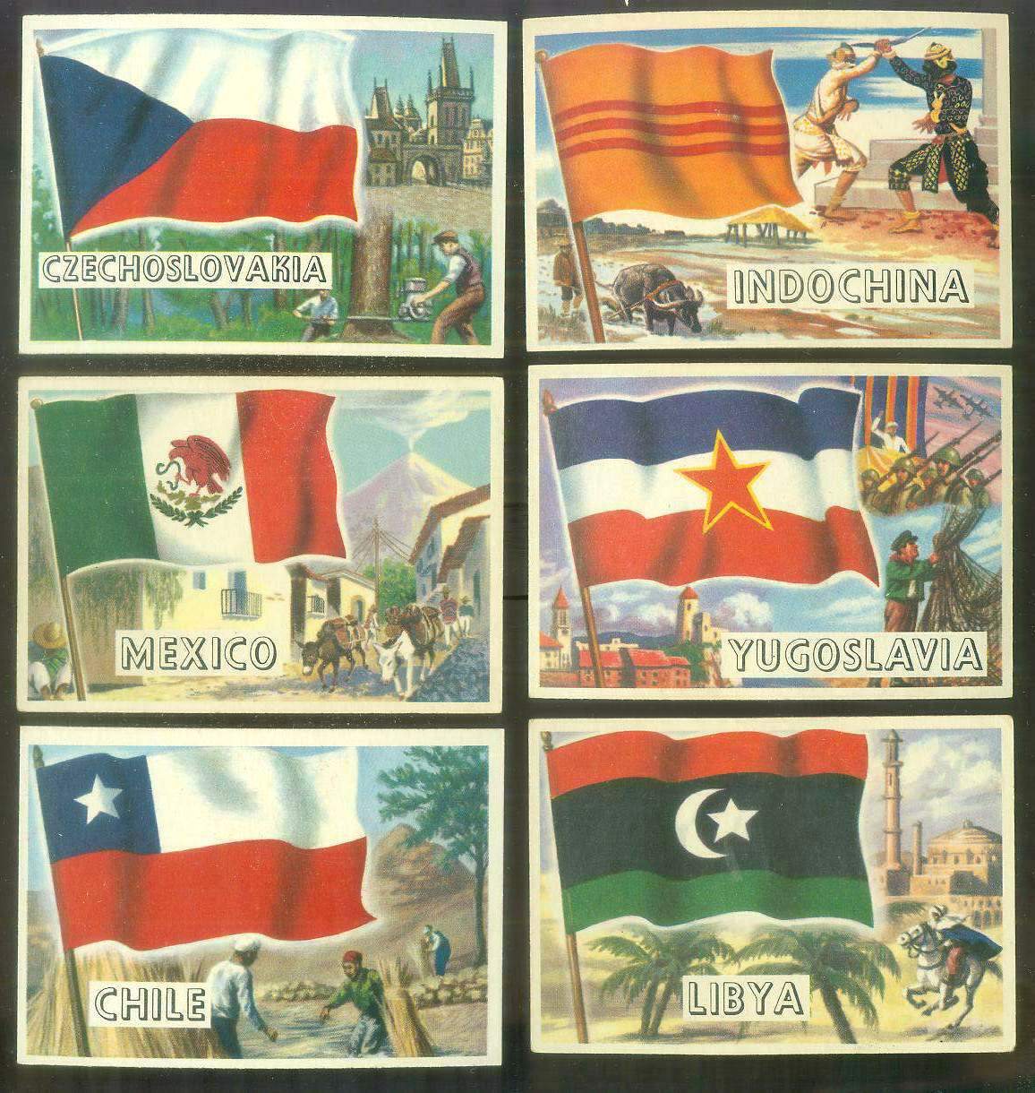 1956 Topps FLAGS of the World #66 Czechoslovakia Non-Sport cards value